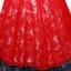Chic / Beautiful Red Prom Dresses 2018 Ball Gown Tulle V-Neck Embroidered Appliques Backless Prom Formal Dresses