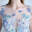 Chic / Beautiful Sky Blue Cocktail Dresses 2018 A-Line / Princess Tulle U-Neck Appliques Backless Beading Homecoming Cocktail Party Graduation Dresses