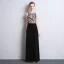 Modern / Fashion Black Evening Dresses  2018 A-Line / Princess U-Neck Beading Pierced Sequins Evening Party Formal Dresses