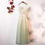 Chic / Beautiful Floor-Length / Long Pool Blue Evening Dresses  2018 A-Line / Princess Tulle U-Neck Lace-up Appliques Backless Evening Party Formal Dresses