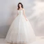 Scintillantes Bling Bling Blanche Longue Mariage 2018 Ciel étoilé Tulle Bustier Dos Nu Perlage Paillettes Robe Boule Robe De Mariée