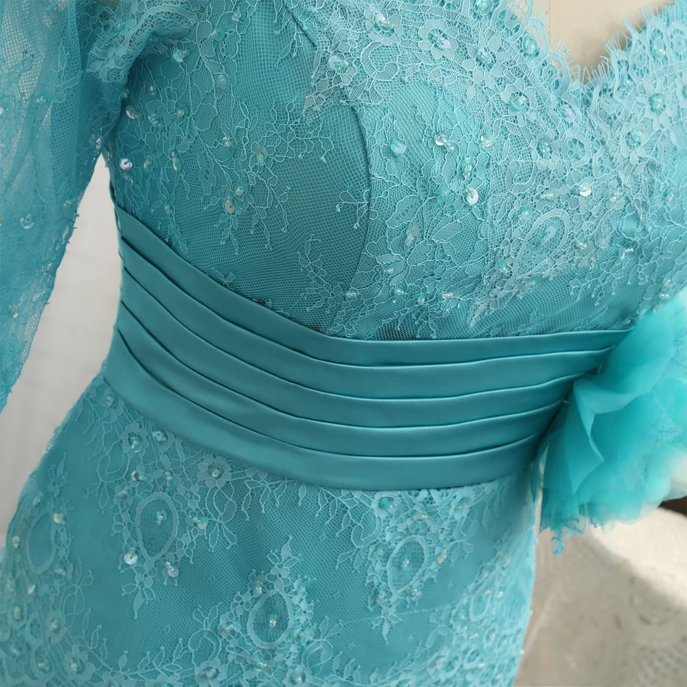 Classic Elegant Jade Green A-Line Princess Mother Of The Bride Dresses 2019 Floor-Length