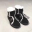 Modern / Fashion Black Snow Boots 2020 Woolen Leather Ankle Suede Winter Flat Round Toe Casual Womens Boots