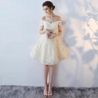 Chic / Beautiful White Graduation Dresses 2017 Homecoming Strapless Lace Backless Strappy Printing Party Dresses