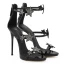 Modern / Fashion Silver 10 cm 2018 High Heels Star Zipper Ankle Strap Beading Rhinestone Sandals Open / Peep Toe Stiletto Heels Evening Party Hall