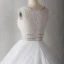Sparkly Bling Bling White Chapel Train Wedding 2018 U-Neck Tulle Glitter Beading Crystal Sequins Ball Gown Wedding Dresses