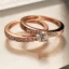 Modern / Fashion Rhinestone Gold Cubic Zirconia Ring Pageant 2-piece Rings 2019 Accessories