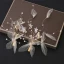 Flower Fairy Cinderella White Earrings Headpieces 2019 Butterfly Flower Wedding Prom Evening Party Handmade  Accessories