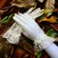 Classic Elegant White Bridal Gloves 2020 Tulle Lace Flower Prom Wedding Accessories