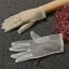 Charming Bling Bling Champagne Bridal Gloves 2020 Tulle Beading Rhinestone Prom Wedding Accessories