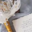 Schöne Weiß Champagner Brautstrauß 2020 Metall Flechten Applikationen Perlenstickerei Strass Handgefertigt Hochzeit Brautaccessoires