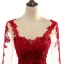 Modern / Fashion Evening Dresses  2017 Scoop Neck Appliques 3/4 Sleeve Trumpet / Mermaid Lace Formal Dresses