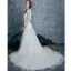 Bohême 2 Pièces Plage Robe De Mariée 2017 Princesse Manches Longues Appliques En Dentelle Blanche Volants Tulle Tribunal Train