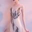 Amazing / Unique Beige Floor-Length / Long Evening Dresses  2018 A-Line / Princess U-Neck Tulle Backless Beading Pearl Sequins Evening Party Formal Dresses
