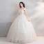 Scintillantes Bling Bling Blanche Longue Mariage 2018 Ciel étoilé Tulle Bustier Dos Nu Perlage Paillettes Robe Boule Robe De Mariée