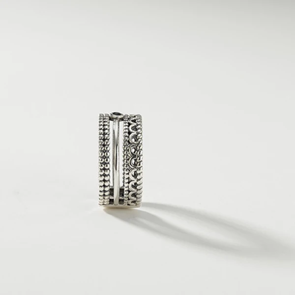 Unique Argenté Fait main Espérer Chanceux Foi Bague Argent sterling Anneaux Club de carnaval 2019 Accessorize