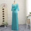 Classic Elegant Jade Green A-Line / Princess Mother Of The Bride Dresses 2019 Floor-Length / Long V-Neck Lace Organza Handmade  Beading Sequins Appliques Backless Church Wedding Party Dresses