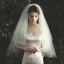 Romantique Ivoire Courte Voile De Mariée 2020 Tulle Perlage Perle Mariage