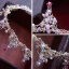 Chic / Beautiful Candy Pink Bridal Jewelry 2017 Metal Beading Crystal Rhinestone Headpieces Wedding Prom Accessories