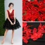 Chic / Beautiful Black Graduation Dresses 2017 A-Line / Princess V-Neck Lace Appliques Backless Beading Flower Homecoming Formal Dresses