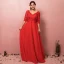 Luxury / Gorgeous Red Plus Size Evening Dresses  2018 A-Line / Princess Lace-up V-Neck Tulle Appliques Backless Beading Rhinestone Evening Party Prom Dresses