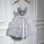 Amazing / Unique Grey Short Cocktail Dresses 2018 Tulle Appliques Backless Beading Homecoming Cocktail Party Graduation Dresses