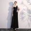 Modern / Fashion Black Evening Dresses  2017 Trumpet / Mermaid One-Shoulder Backless Beading Polyester Evening Party Formal Dresses