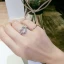 Elegancka Srebrny Perła Rhinestone Praca Święto Pierścienie 2019 Akcesoria