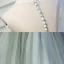Chic / Beautiful Sage Green Cocktail Dresses 2017 A-Line / Princess Organza U-Neck Appliques Backless Embroidered Homecoming Cocktail Party Formal Dresses