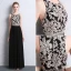 Modern / Fashion Black Evening Dresses  2018 A-Line / Princess U-Neck Beading Pierced Sequins Evening Party Formal Dresses