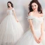 Scintillantes Bling Bling Blanche Longue Mariage 2018 Ciel étoilé Tulle Bustier Dos Nu Perlage Paillettes Robe Boule Robe De Mariée