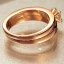 Modern / Fashion Rhinestone Gold Cubic Zirconia Ring Pageant 2-piece Rings 2019 Accessories