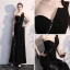 Modern / Fashion Black Evening Dresses  2017 Trumpet / Mermaid One-Shoulder Backless Beading Polyester Evening Party Formal Dresses