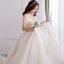 Charmant Sexy Blanche Robe Boule Grande Taille Robe De Mariée 2019 Dentelle Appliques Dos Nu Tulle Bustier Chapel Train Mariage