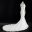 Vintage / Originale Ivoire Dentelle Robe De Mariée 2017 Trompette / Sirène Col Haut Manches Longues Dos Nu Laçage Tribunal Train