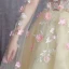Flower Fairy Yellow Prom Dresses 2017 A-Line / Princess Scoop Neck Long Sleeve Appliques Flower Ruffle Tulle Royal Train Formal Dresses