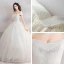 Scintillantes Bling Bling Blanche Longue Mariage 2018 Ciel étoilé Tulle Bustier Dos Nu Perlage Paillettes Robe Boule Robe De Mariée