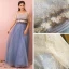 Chic / Beautiful Sky Blue Plus Size Evening Dresses  2018 A-Line / Princess U-Neck Tulle Appliques Backless Beading Evening Party Prom Dresses
