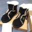 Modern / Fashion Black Snow Boots 2020 Woolen Leather Ankle Suede Winter Flat Round Toe Casual Womens Boots