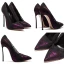Schöne Weiß 2018 Hochzeit 10 cm / 4 inch Hochhackige Satin Mit Spitze Applikationen Spitzschuh Abend Ball Brautschuhe