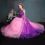 Schöne Violett Ballkleider 2017 Ballkleid One-Shoulder Tülle Applikationen Rückenfreies Perlenstickerei Pailletten Ball Festliche Kleider