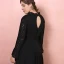 Amazing / Unique Black Plus Size Evening Dresses  2018 A-Line / Princess Long Sleeve Tulle V-Neck Lace-up Backless Evening Party Prom Dresses