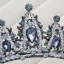 Mote Mørk Grønn Brudesmykker 2017 Metall Beading Rhinestone Håndlaget Hodepynt Bryllup Ball Tilbehør