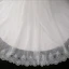 Schöne Ivory / Creme Übergröße Brautkleider / Hochzeitskleider 2020 V-Ausschnitt Einfarbig A Linie Perlenstickerei Applikationen Rückenfreies Perle Pailletten Kathedrale Schleppe Hochzeit