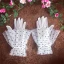 Flower Fairy White Bridal Gloves 2020 Beading Pearl Tulle Prom Bridal Wedding Accessories