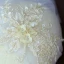 Moderne / Mode Blanche Courte Voile De Mariée 2020 Fait main Tulle Perlage Brodé Perle Mariage Accessorize