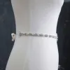 Mooie / Prachtige Ivoor Huwelijk Sjerp 2020 Satijn Metaal Kralen Kristal Rhinestone Gala Avond Accessoires