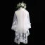 Luxury / Gorgeous Ivory Short Wedding Veils Lace Chiffon Embroidered Wedding Accessories 2019