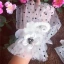 Flower Fairy White Bridal Gloves 2020 Beading Pearl Tulle Prom Bridal Wedding Accessories
