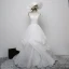 Chic / Beautiful White Wedding Dresses 2017 A-Line / Princess U-Neck Lace Appliques Beading Pierced Wedding Prom Dresses